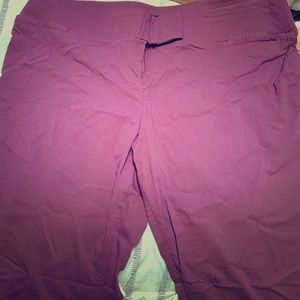 Torrid maroon work pants slacks with high waist